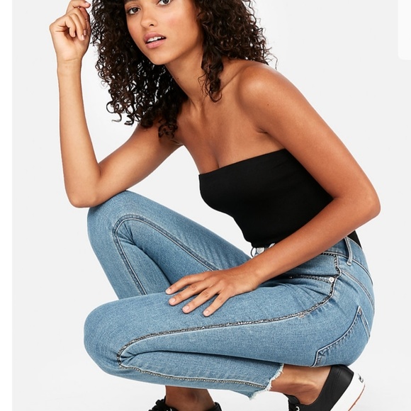 Must have denim legging, Bling all up & down - Picture 3 of 5